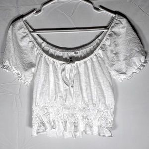 PACSUN me to we off the shoulder ruched top